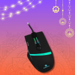 Zebronics Zeb Tempest - Premium USB Gaming Mouse with 7 Buttons, Upto 3200 DPI, RGB LED Modes and 1.8 Metre Braided Cable